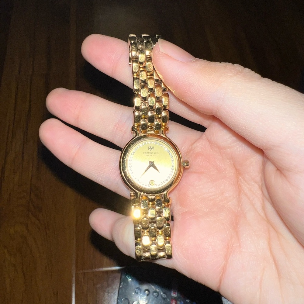 RAYMOND WEIL GENEVE 18K GOLD WATCHES - model 9937-2